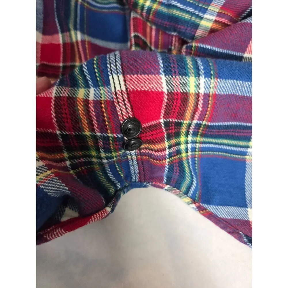 Polo Ralph Lauren Classic Button Up / Down Plaid Flannel Shirt Sz M